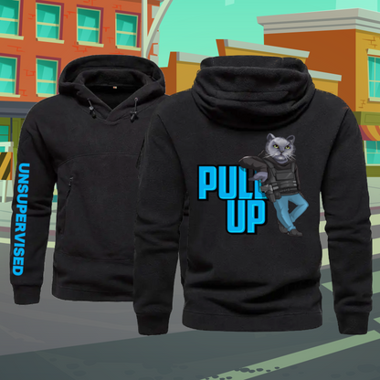 Pull Up Fleece Hoodie